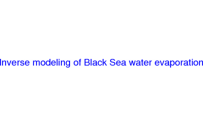 Inverse modeling of Black Sea water evaporation